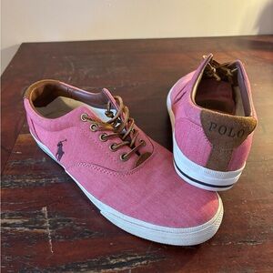 Polo by Ralph Lauren Pink Canvas Sneakers